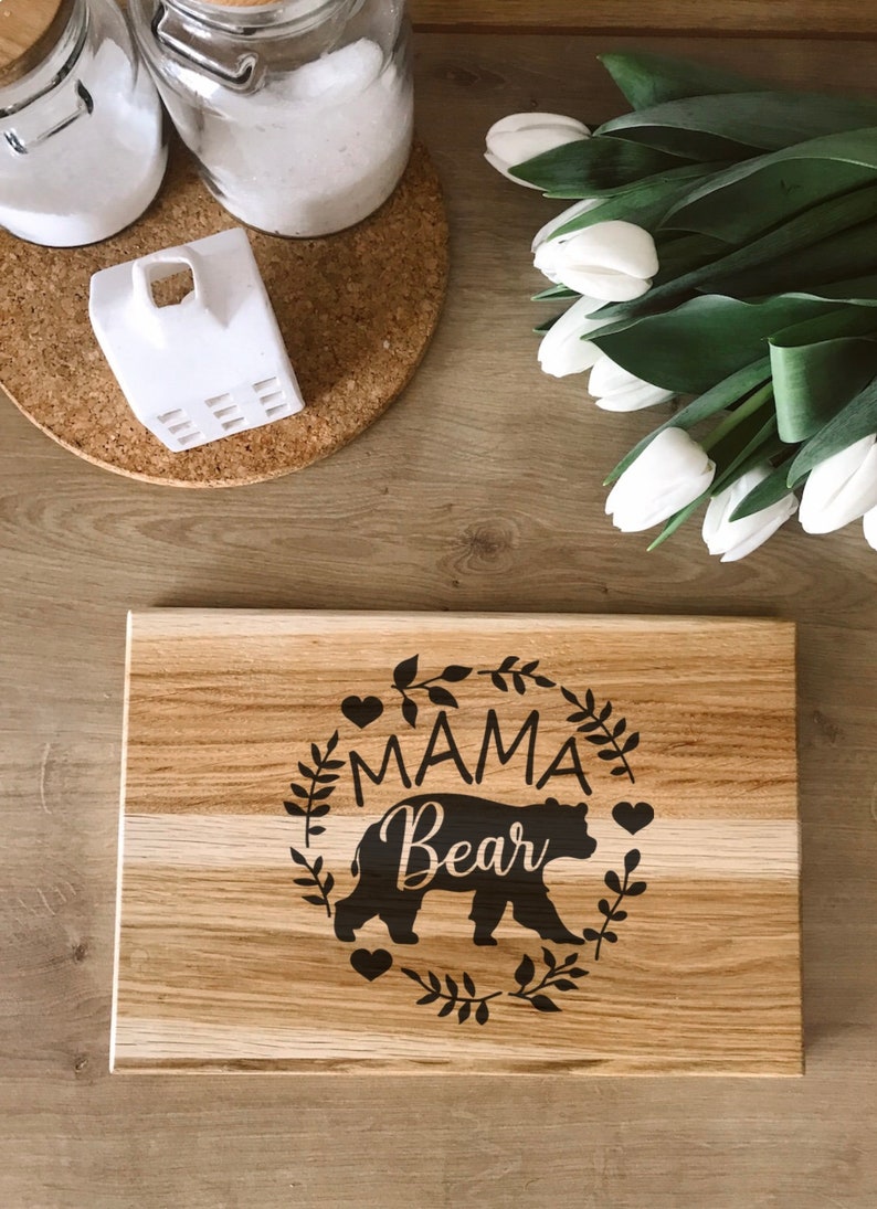 Unique Cutting Board, Personalized Gift, Easter Cutting Board, Wood Serving Board, Mothers Day Gift, Baking Lover Gift, Wooden Cutting Board image 3