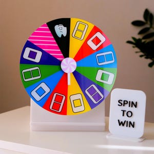 Custom Spin the Wheel Game, Business Logo Prize Wheel Game for Clients, Wedding Party Game, Classroom Game, Thanksgiving Activity For Family