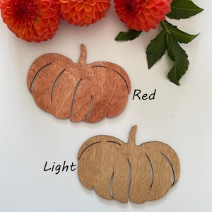 Charger Plate Pumpkin Set, Pumpkin Coasters & Plates Set, Easter Table Décor, Wooden Charger Plate, Wooden Pumpkin Décor, Easter Gift image 7