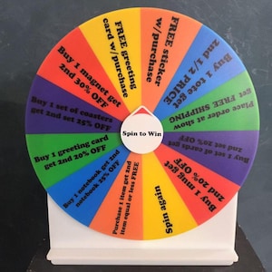 Spin The Wheel, Custom Business Game For Exibition, Promo, Sale, Prize Wheel, Spin To Win, Party Games, Personalized Pass The Prize Spinner