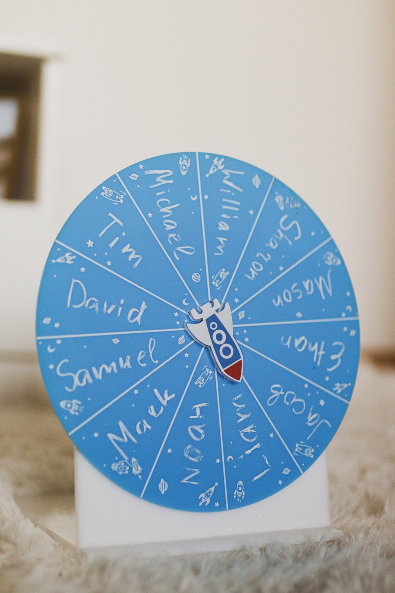 Baby shower fun, Family game night, Personalized spin the wheel game, Wooden dry erase wheel for baby shower, Easter gift, Mothers day gift Acrylic our tasks