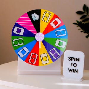 Pass The Prize Spinner, Fortune Wheel, Custom Spin The Wheel, Spin To Win, Personalized Business Game For Clients, Pink Prize Wheel