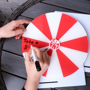Personalised Prize Wheel for Business Giveaways and Events, Custom Branded Spin the Wheel for Salon Promotions, Spin The Wheel, Party Games