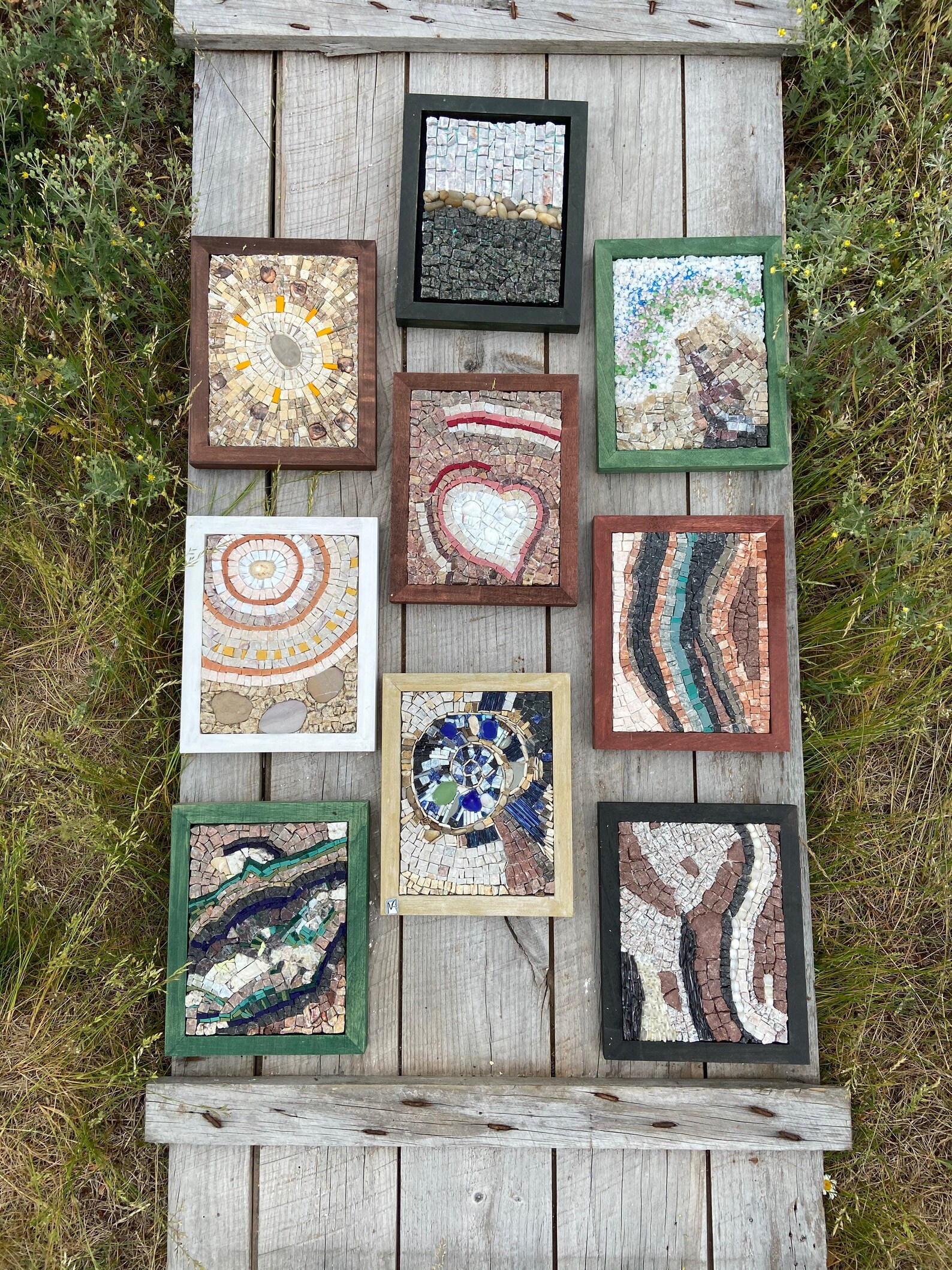 Unique mosaic mural Etsy