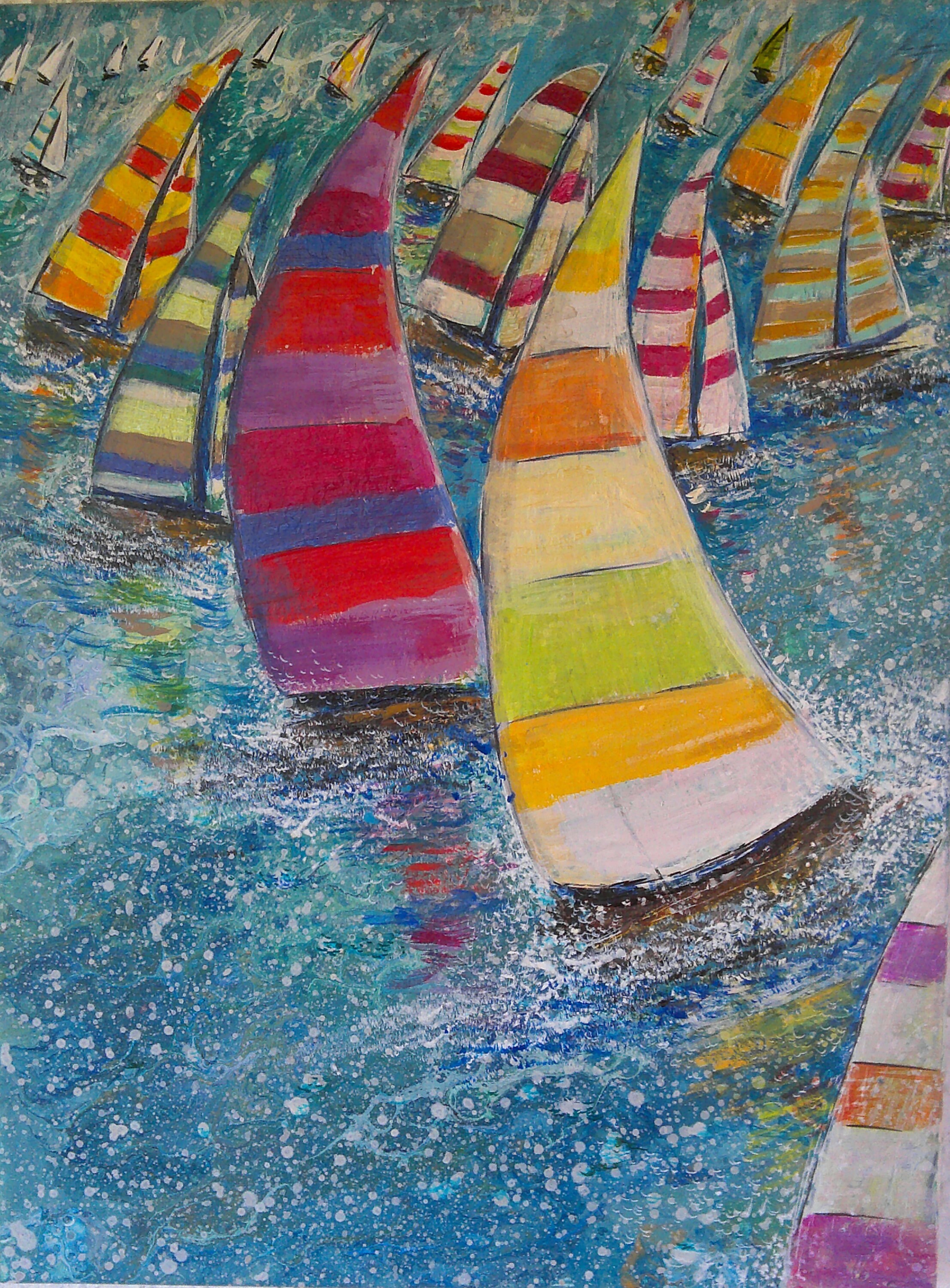 Tableau Abstrait Fluid Art, Acrylique Aquatropic