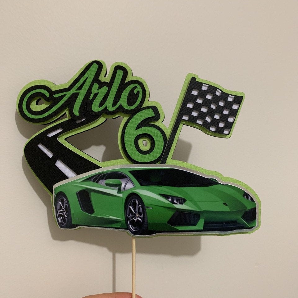 3D Lamborghini Cake Topper Personalised Lamborghini Cake | Etsy
