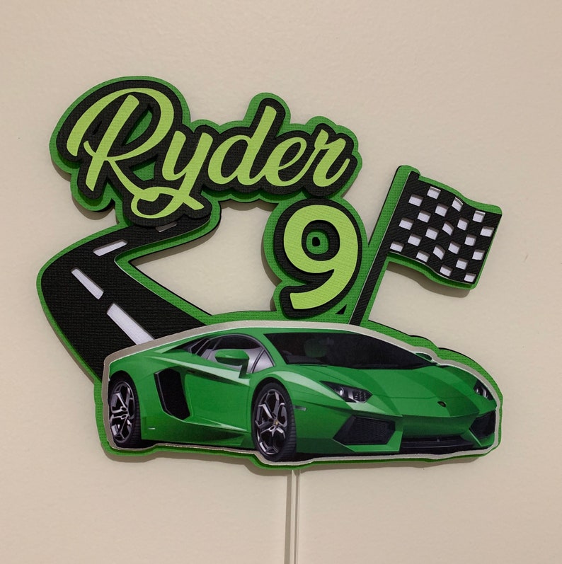 3D Lamborghini Cake Topper Personalised Lamborghini Cake | Etsy