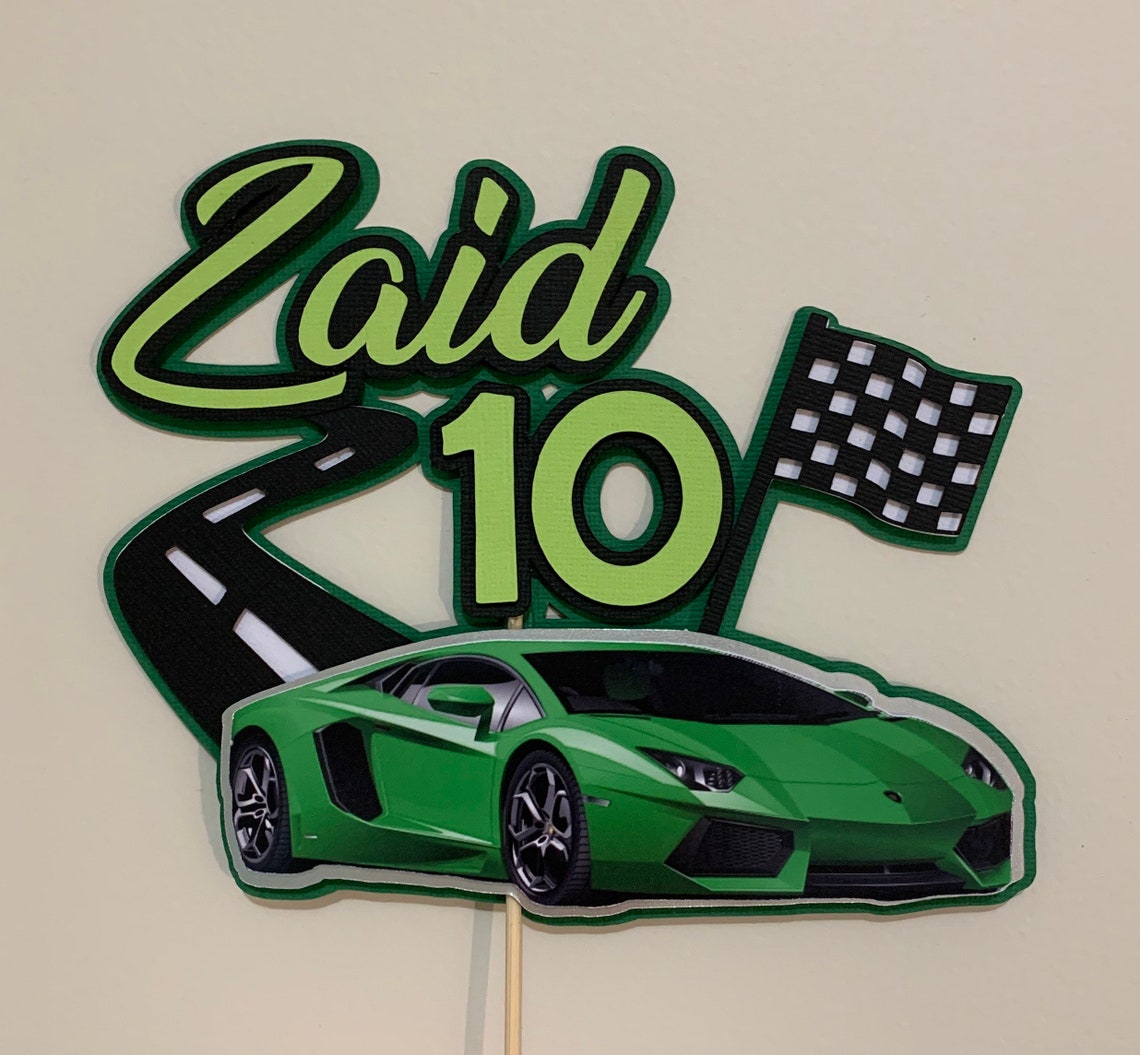 3D Lamborghini Cake Topper Personalised Lamborghini Cake | Etsy