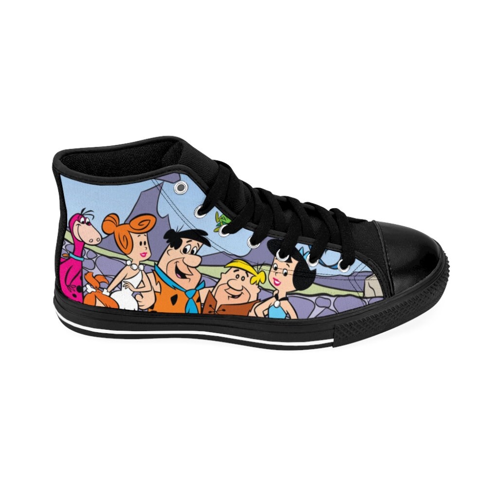 Flintstones Shoes | Fred Flintstone Canvas High Top Sneakers for Men and Women