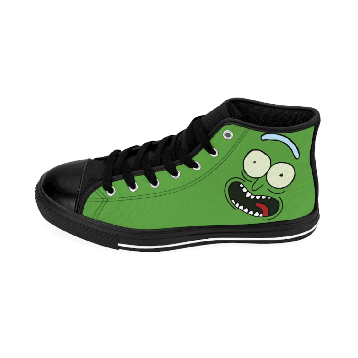 Pickle Rick Shoes Rick and Morty Shoes Custom High Top Etsy