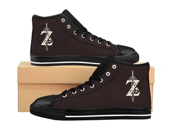 Zelda Shoes | Breath of the Wild Gifts | Zelda Sneakers | Custom High Top Converse Style Shoes for Men and Women