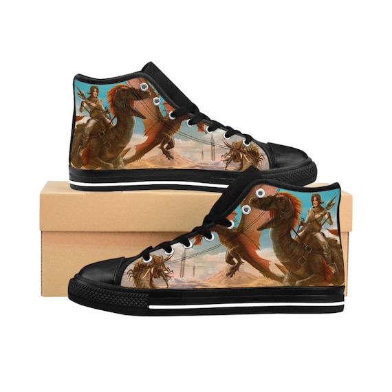 Ark Survival Evolved 2 Shoes Converse Style Hightop Video - Etsy