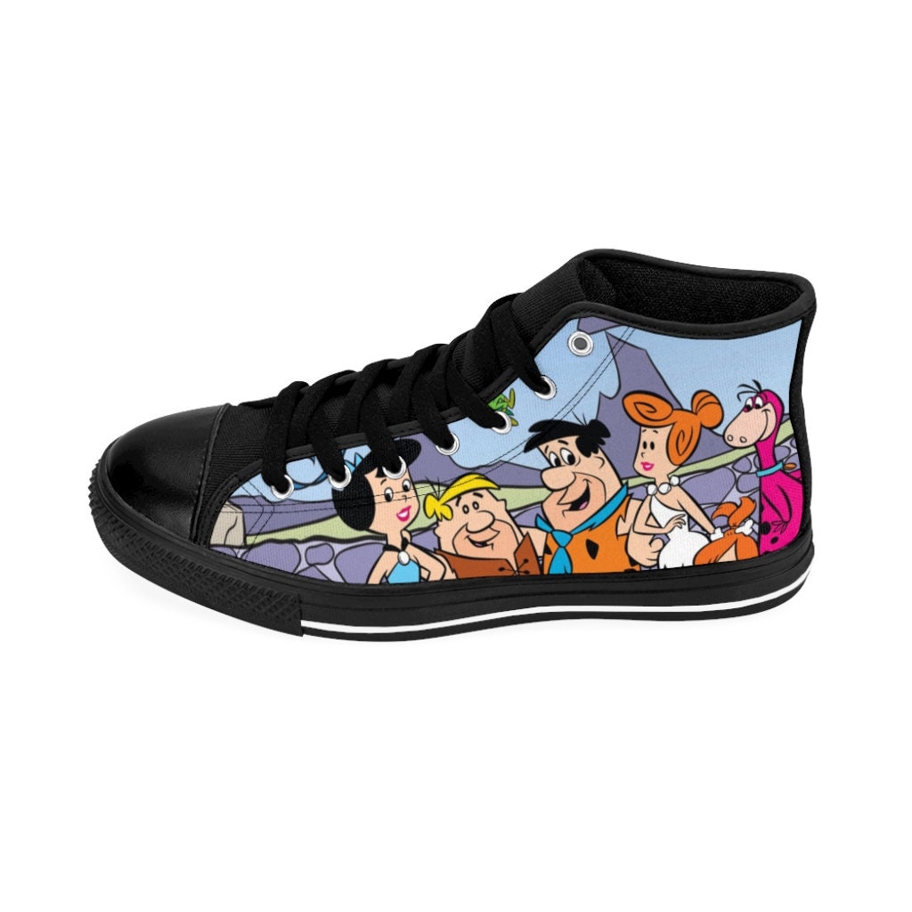 Flintstones Shoes | Fred Flintstone Canvas High Top Sneakers for Men and Women