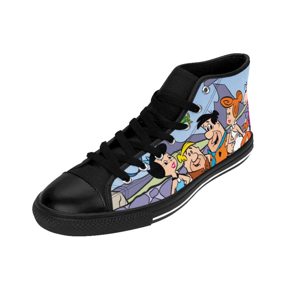 Flintstones Shoes | Fred Flintstone Canvas High Top Sneakers for Men and Women