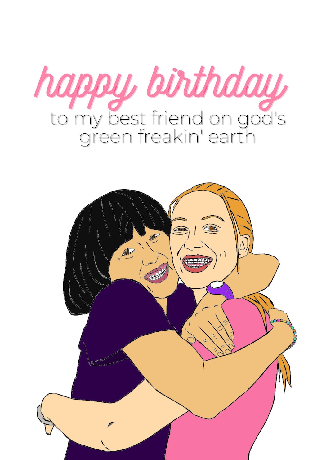 Pen15 Birthday Card - Etsy