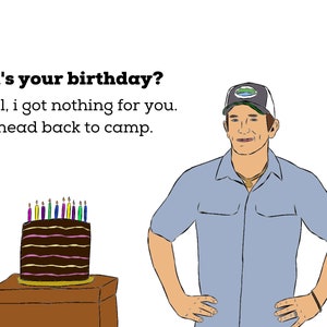 Tarjeta de cumpleaños de superviviente
