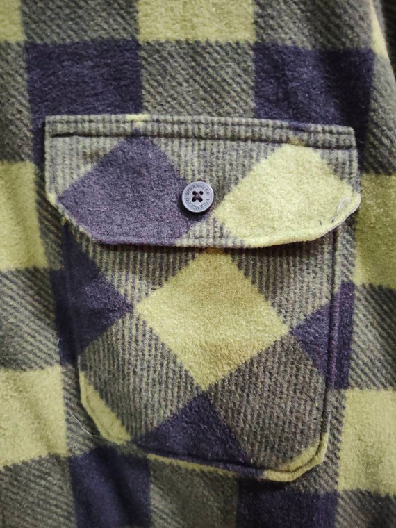 Vintage WRANGLER wool flannel shirts size 3XL - image 3