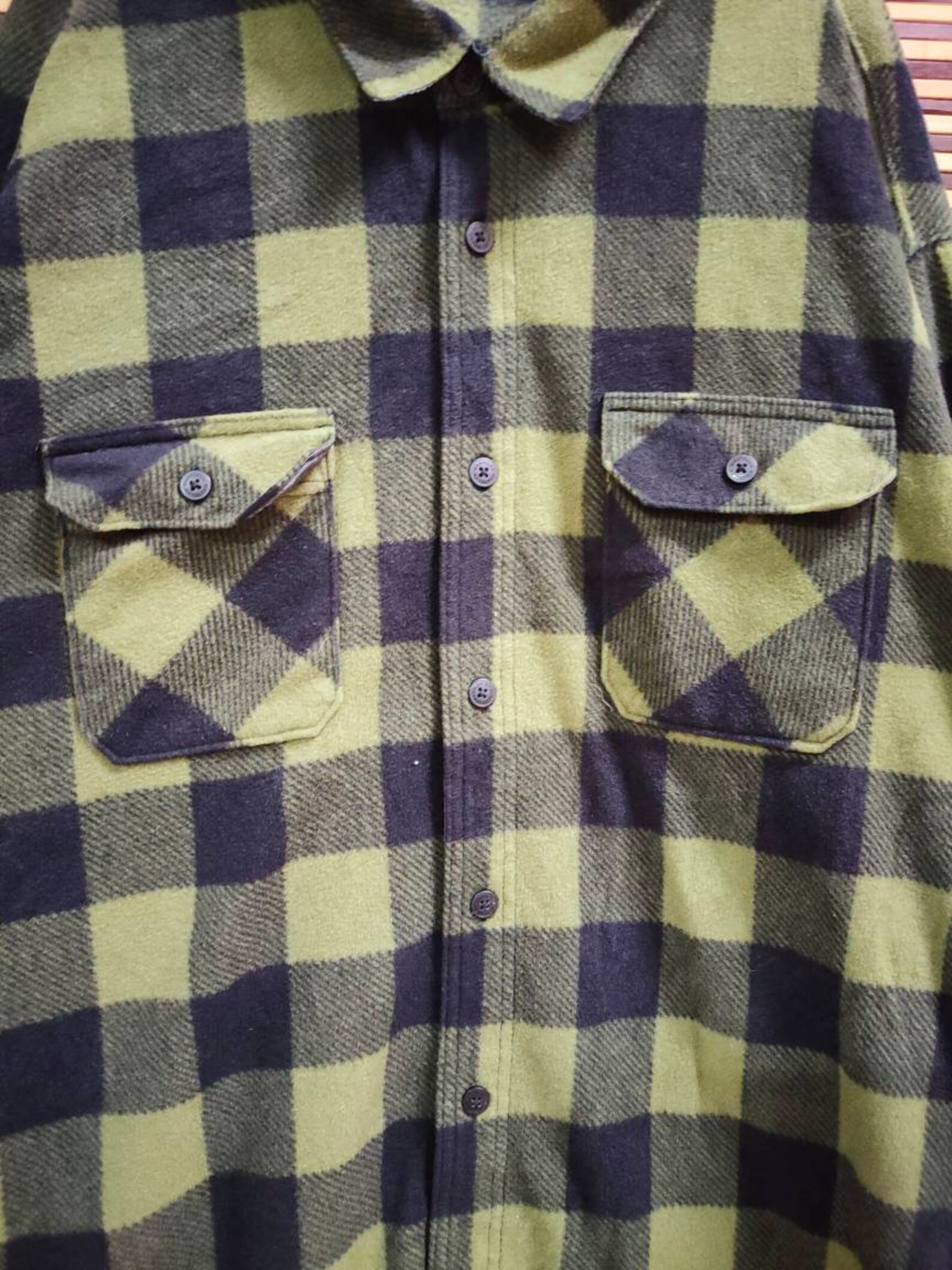 Vintage WRANGLER camisas de franela de lana tamaño 3XL Etsy España