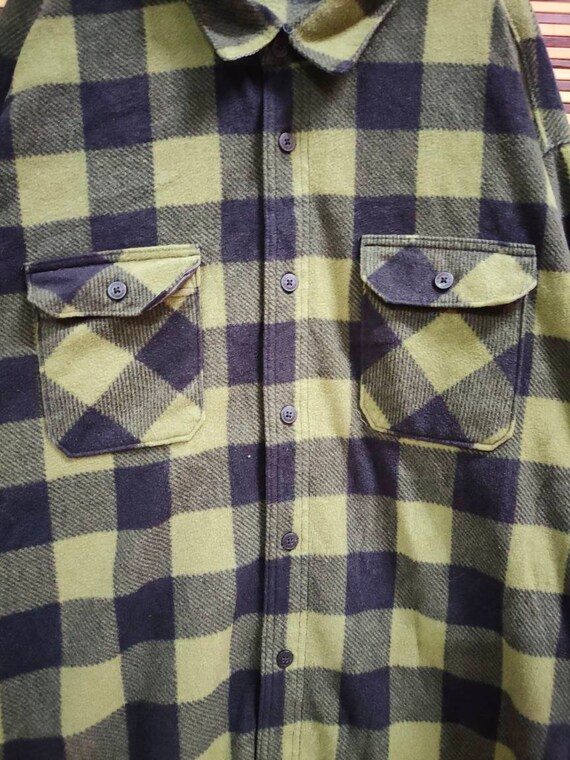 Vintage WRANGLER wool flannel shirts size 3XL - image 5