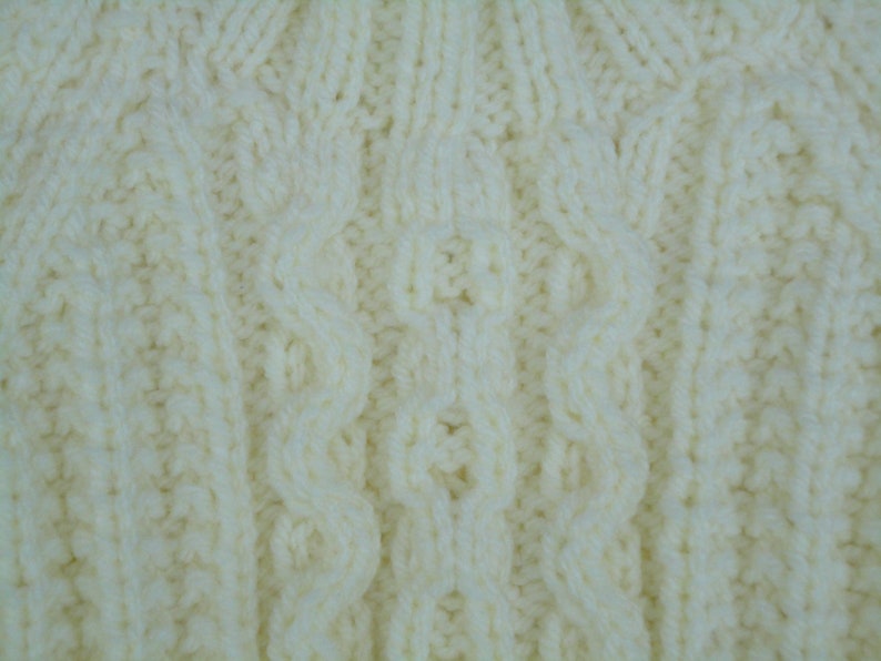 Hand Knitted ARAN Jumper 6-9 mths