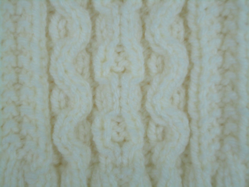 Hand Knitted ARAN Jumper 6-9 mths