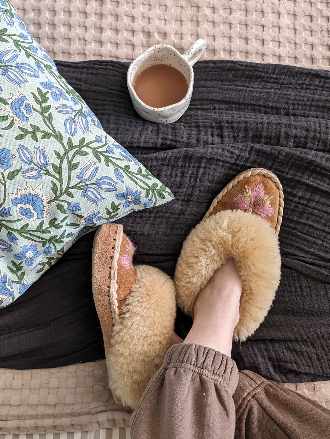 Not on the high street worming sheepskin slippers