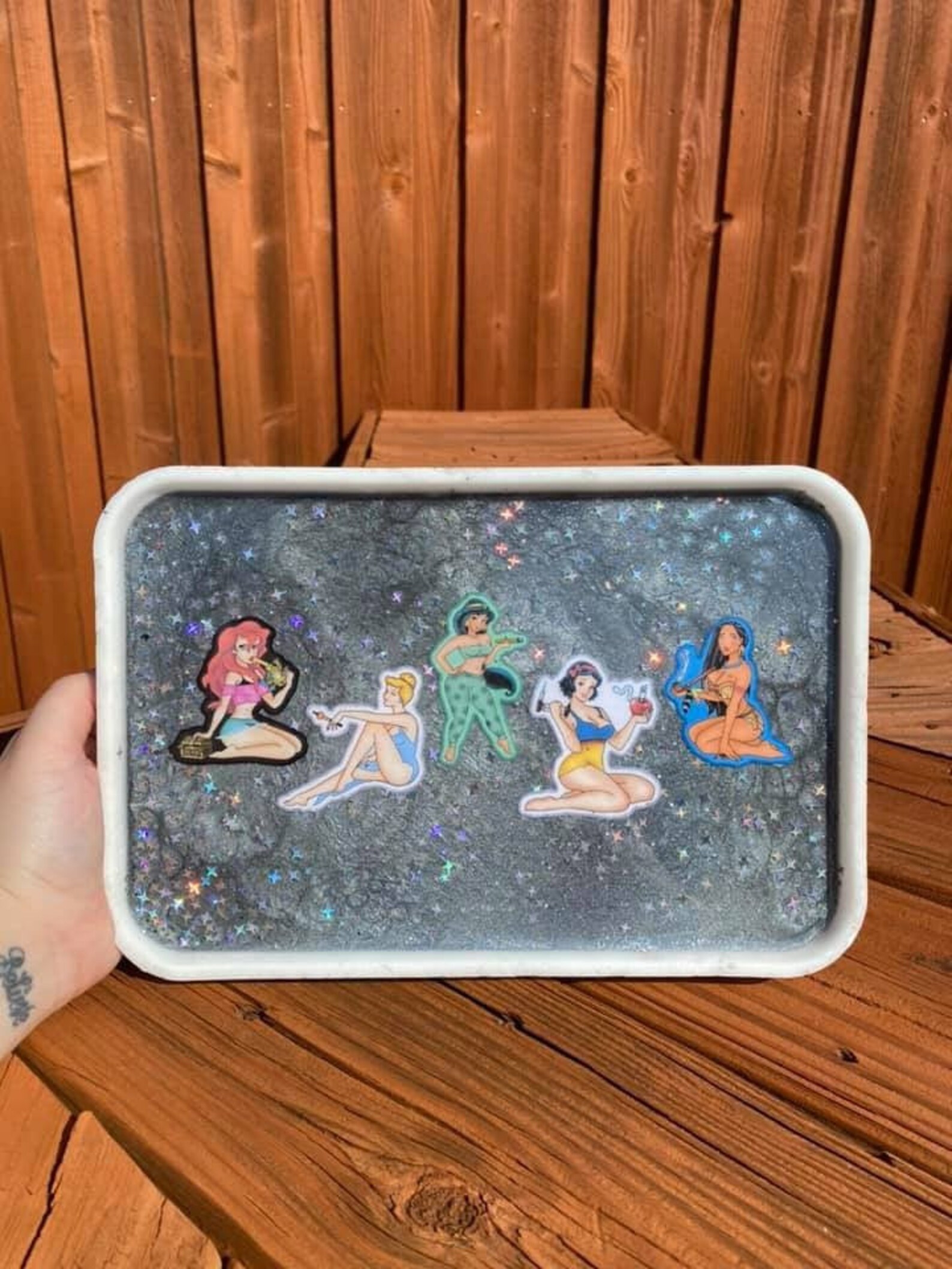 Resin Dope Disney Princess Rolling Tray Etsy