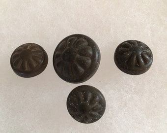 33 Antique Rubber Buttons, 1850's Goodyear N.R. Co. Some Marked 1851, Most in Sets