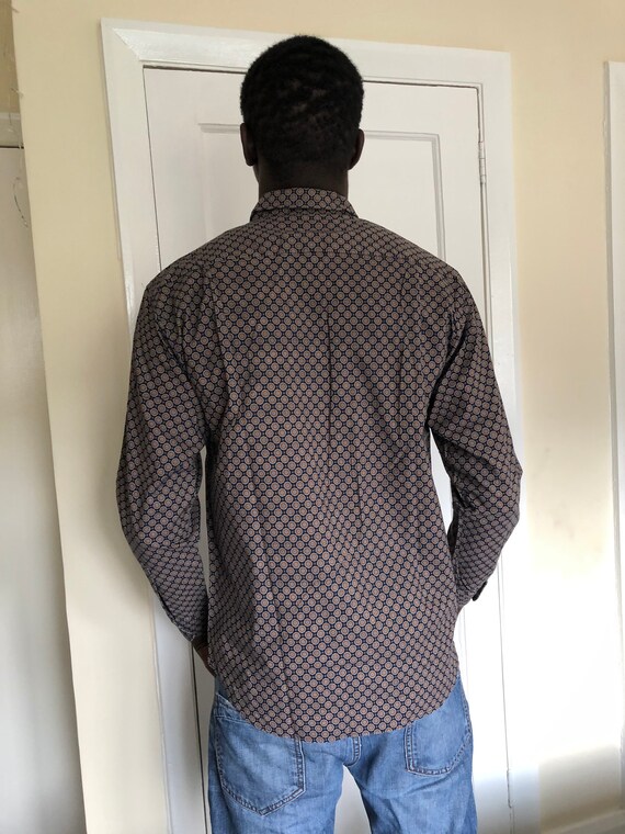 Angelo Litrico men’s vintage patterned shirt size… - image 4