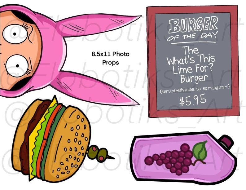 Bobs Burgers Printable Party Decorations Etsy Bobs Burgers Printable Party Decorations Etsy