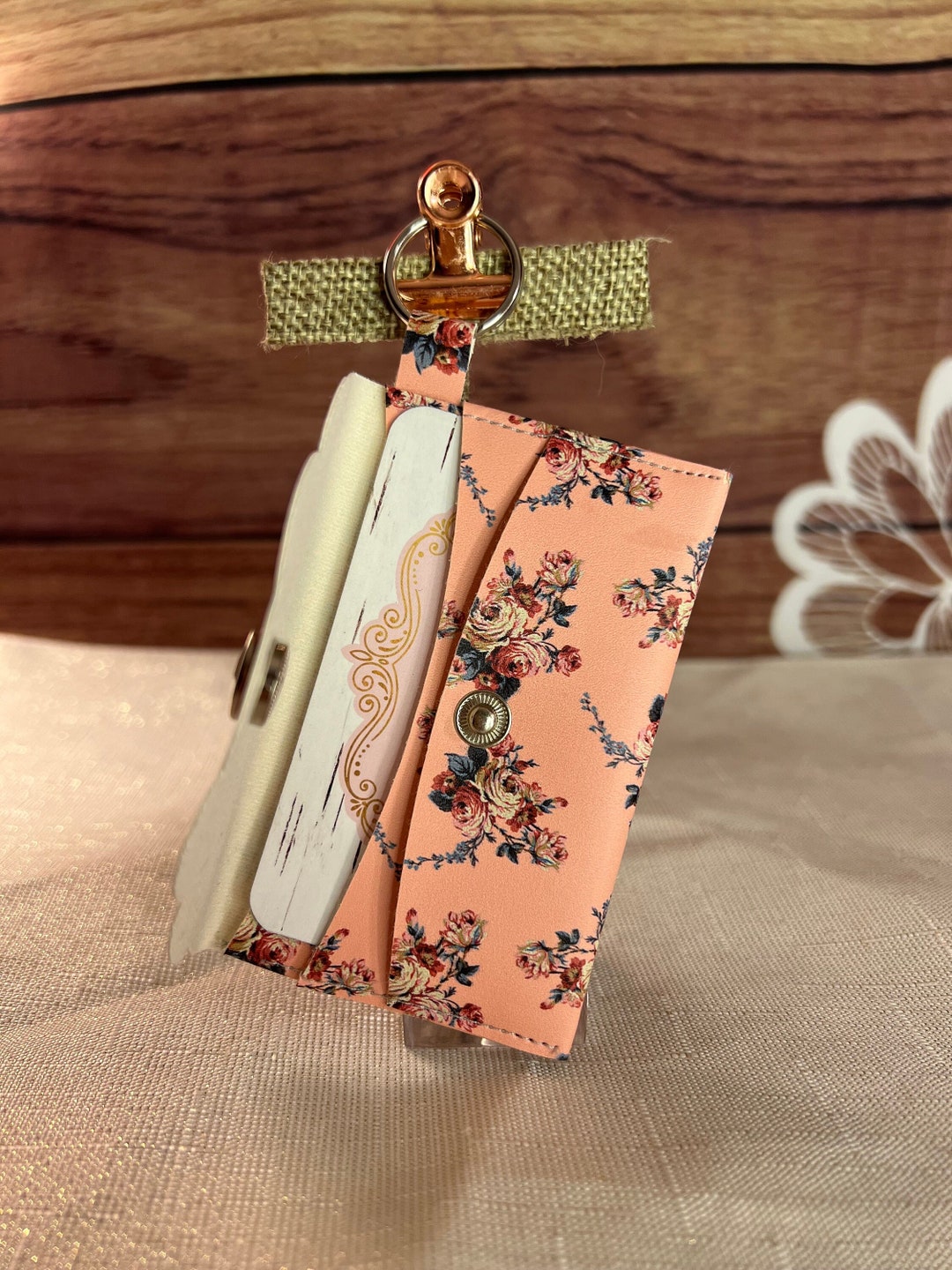 Mini- Wallet Keychain | Card Wallet Key Ring | Wristlet Keychain ...