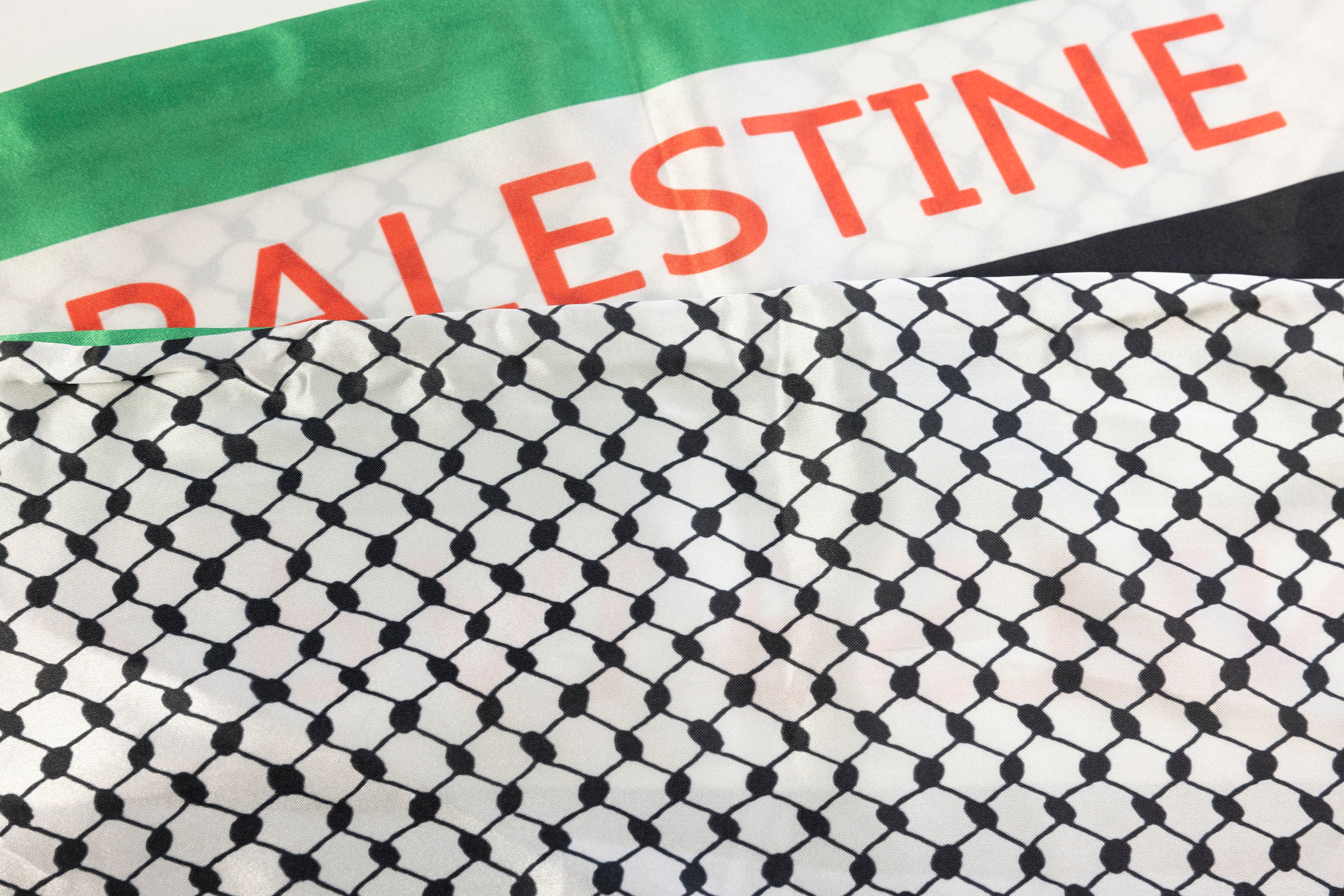 Palestine Flag & Keffiyeh Pattern Epoxy Bookmark – Handmade (13 cm)