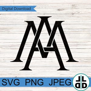 Simbolo Maria Auspicio SVG PNG JPG / Monogramma Mariano Download Digitale / Arte murale cattolica stampabile / Vergine Maria / Decorazione cristiana per la casa