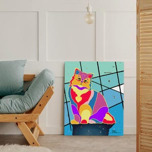 Persian Cat Kitten Fine Art Gallery Wrapped Canvas Print By Tania Oliveira