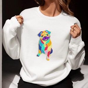 Pug Sweatshirt Pug Dog Lover Sweatshirt Pug Sweatshirt Gift for Pug Dog Lovers I Love Pug Sweatshirt I Love Pug Puppy Gift for Pug Lovers