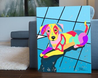 Labrador Dog Fine Art Gallery Wrapped Canvas Print By Tania Oliveira