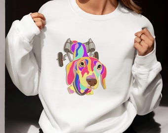 Dachshund Sweatshirt: Colorful Doxie Dog Lover Gift