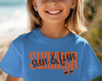 Youth Summer Shirt, Kids Lightweight T-shirt, Kids Summer Tee, Youth Gift,  Birthday Gift, Kids T-shirt Gift, Boy or Girl Gift