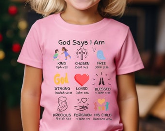 God Says I Am Christmas Child Christian Shirt God Says I Am Christmas Child Christian Shirt