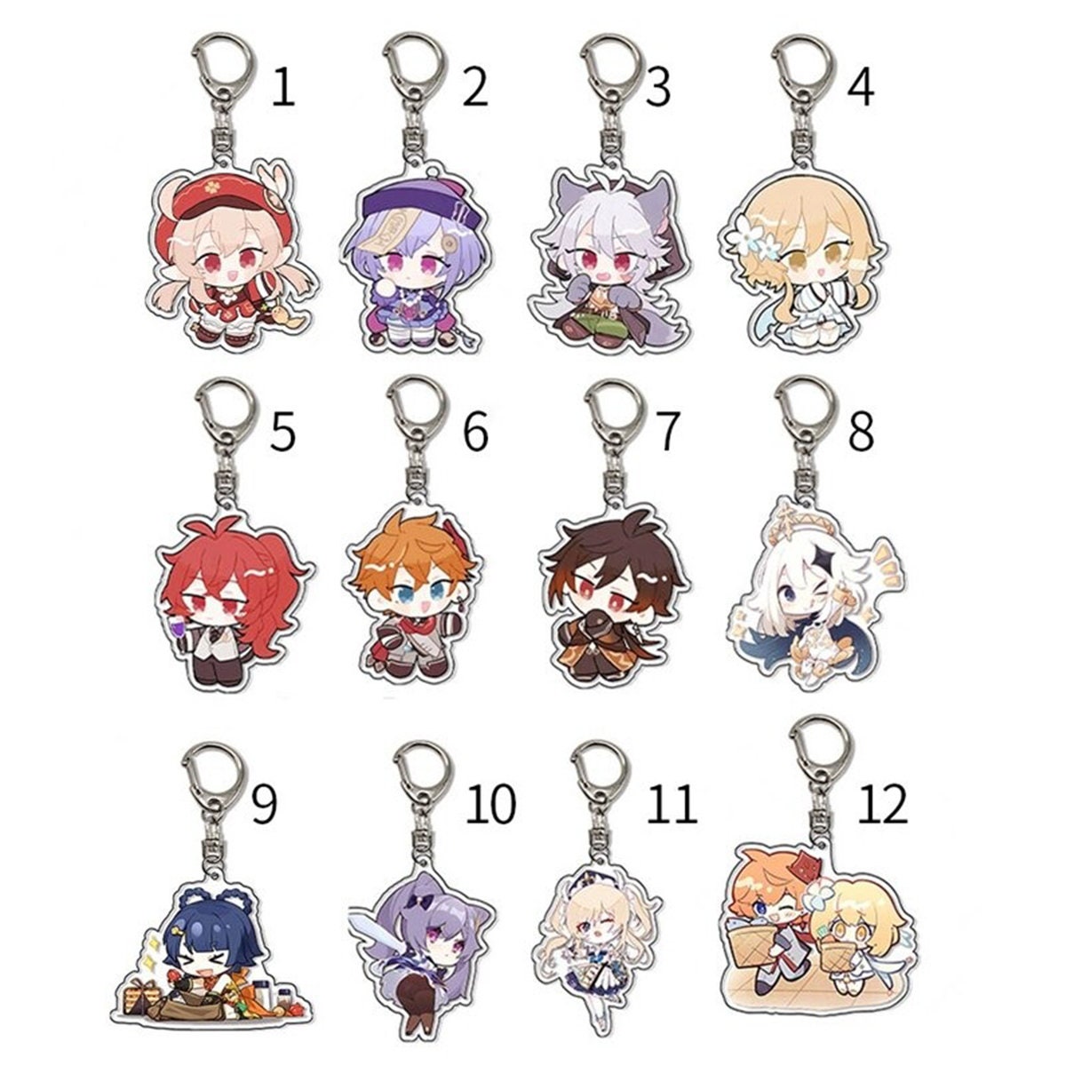 Keychain Genshin Impact BUY 3 GET 1 FREE Gift Genshin Impact Etsy