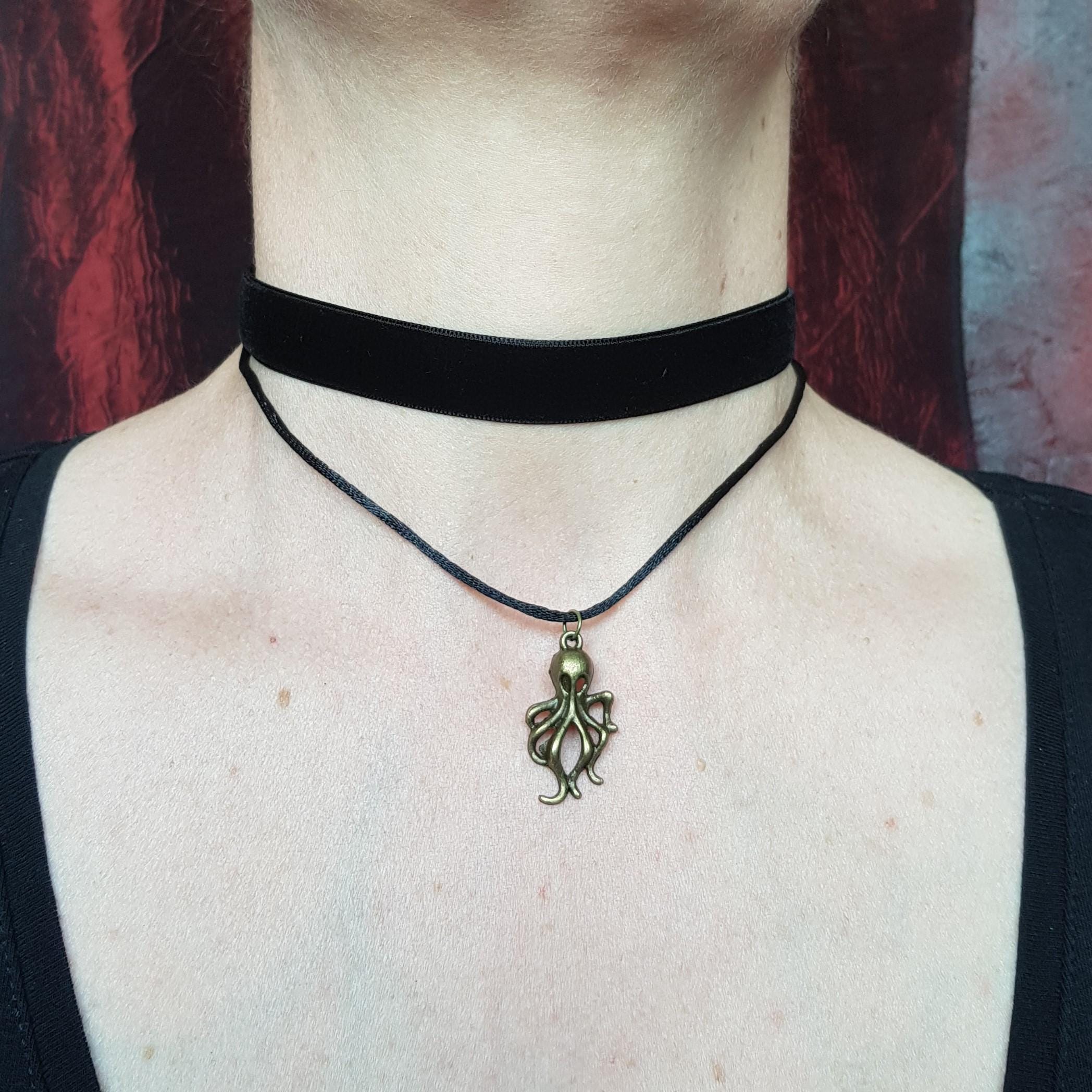 Kraken Double Row Choker Necklace