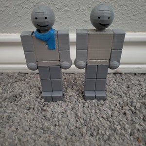 WALLTER -- 3D printed + Painted 5 inch ROBLOX Regretevator figure