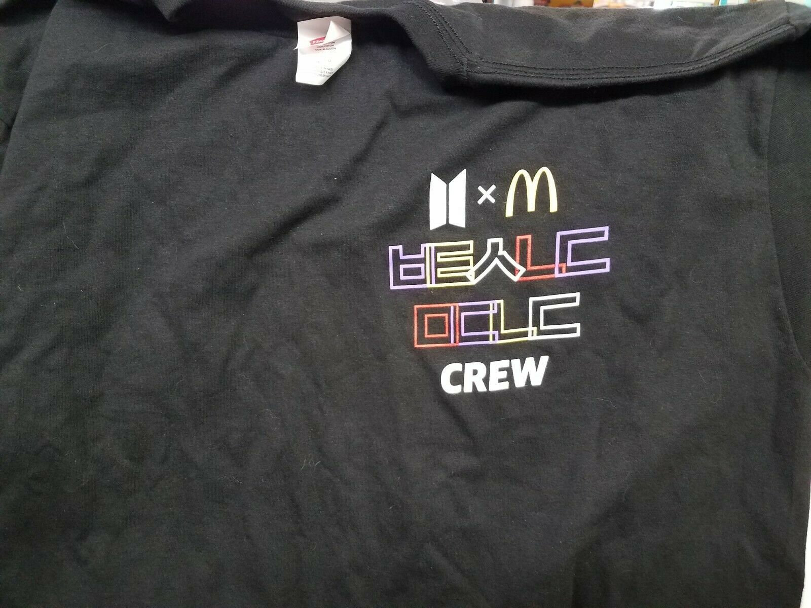 BTS X Mcdonalds Crew T-shirt Rare and 