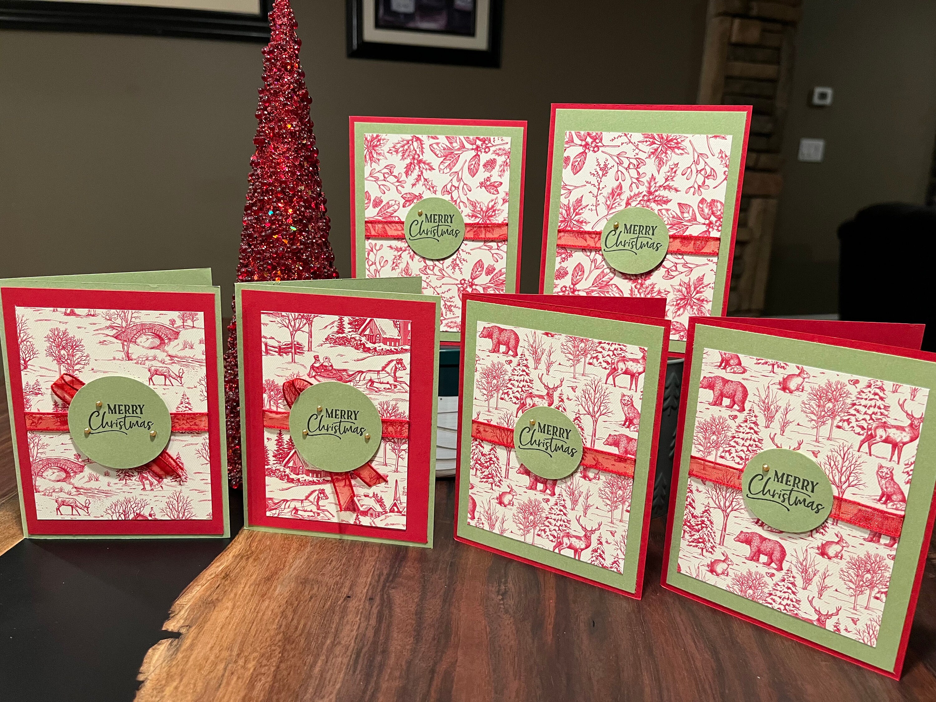 Handmade Card Set Handmade Christmas Cards, Set of 4-6, Envelopes Included (11.99/6) - Etsy