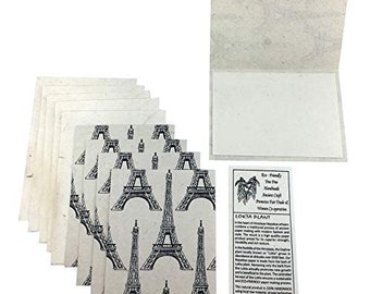 Nepal Greeting Card and Envelope Set: Paris Notecards, Handmade Lokta Paper