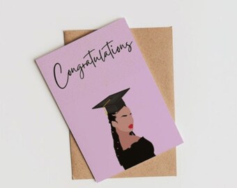 Black greeting cards- Congrats Grad- Congratulations card- Black Cards| Graduate Card| black owned Greeting Cards| Black Graduate Card|