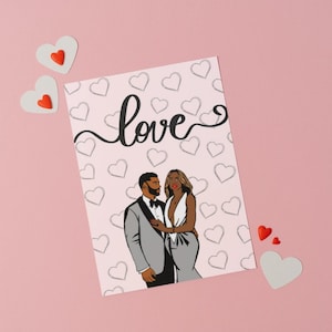 Tarjetas de felicitación negras, tarjeta de aniversario, amor negro, tarjeta de amor, tarjeta romántica para él, corazón, tarjeta para esposo o esposa, novio,