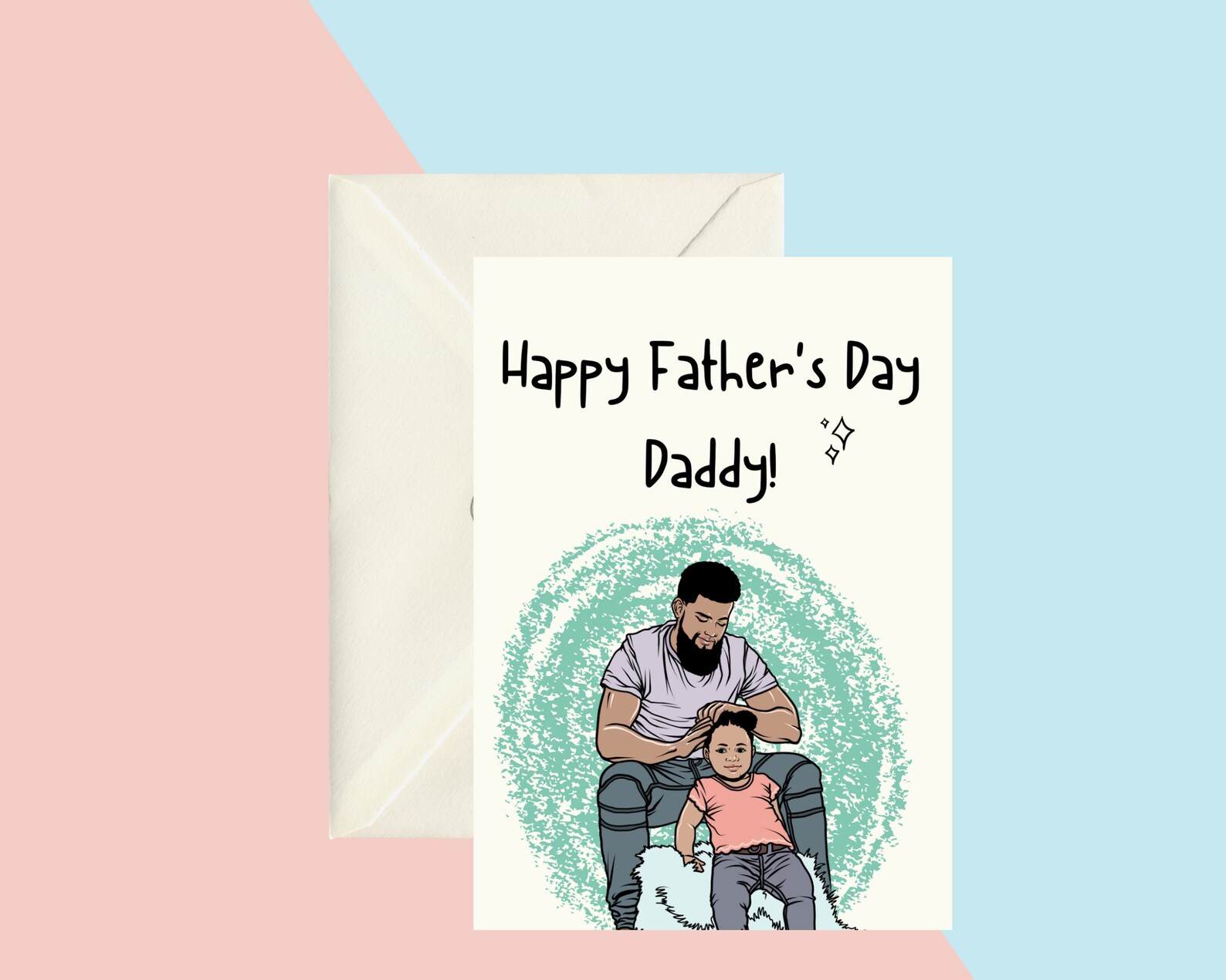 Black Greeting Cards-black Fathers Day Card I Love Dad Happy - Etsy