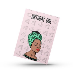 Cartes de vœux noires- Cartes d’anniversaire noires- son anniversaire-Cartes ethniques- Carte de femme noire- Carte diverse- Souhaits d’anniversaire