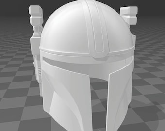 Modelo encubierto Mandalorian Helm 3D